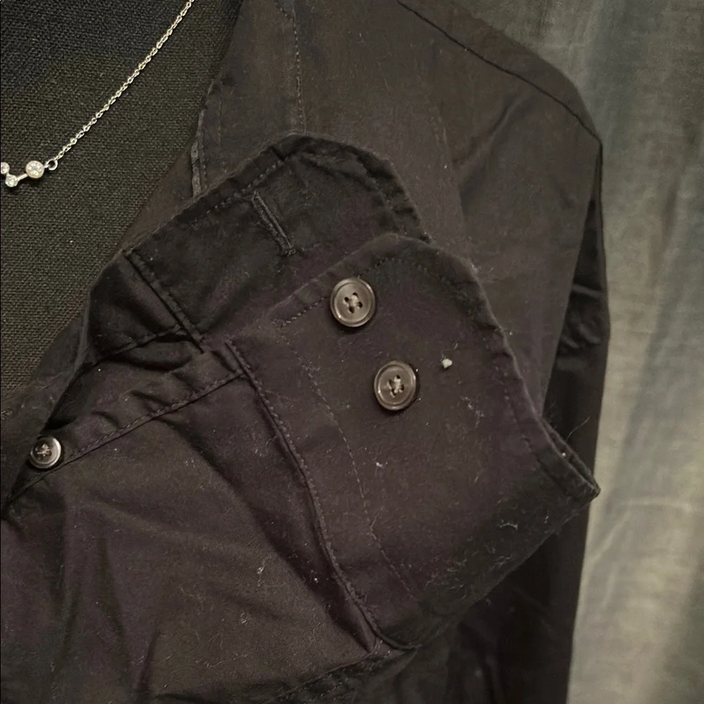 Banana Republic Black Casual Button Down Shirt